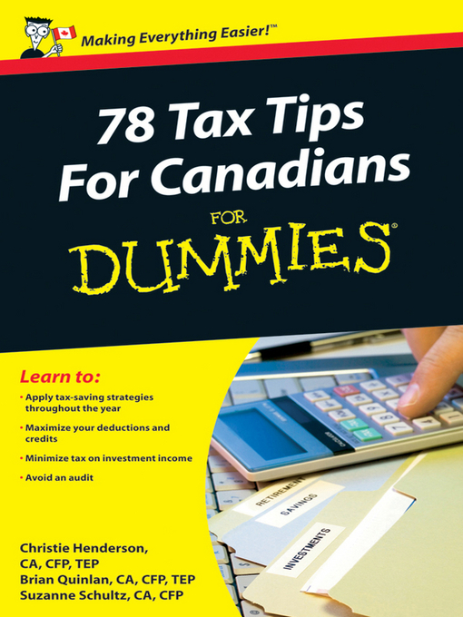Title details for 78 Tax Tips For Canadians For Dummies by Christie Henderson - Wait list